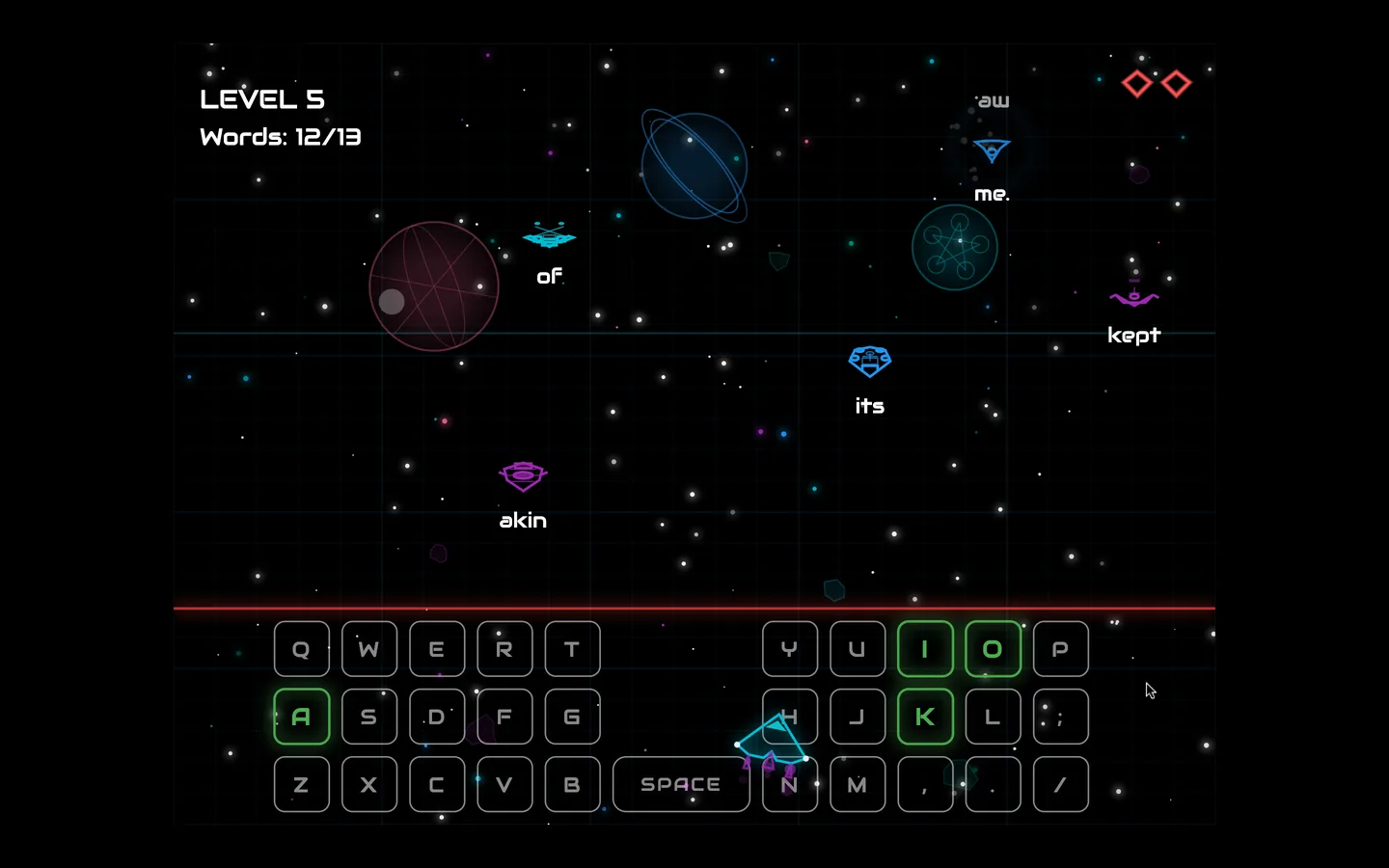 OxiType - Arcade Typing Game for macOS & Windows screenshot 1